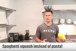 Sub spaghetti squash for pasta!